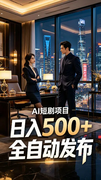 快手AI短剧自动发布,矩阵批量运营变现,轻资产副业项目,日入500+ 快手AI短剧自动发布,矩阵批量运营变现,轻资产副业项目,日入500+